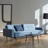 Duplexo Styletto Sofa Bed With Armrests / Dark Wood